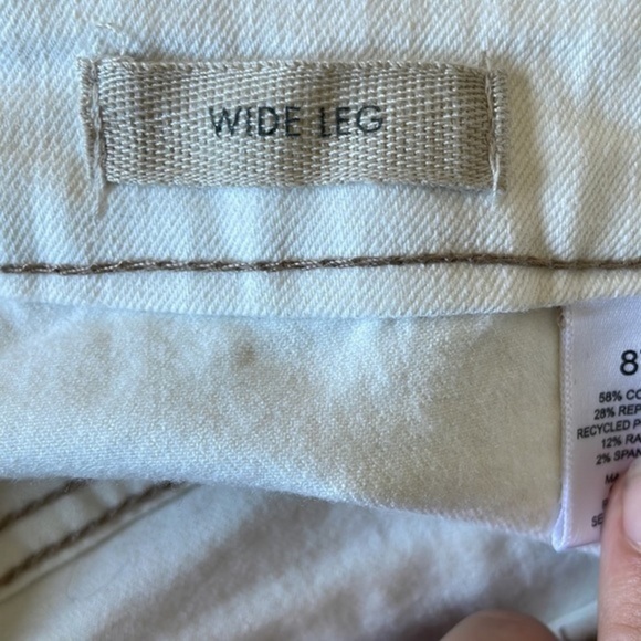 Logo by Lori Goldstein Wide Leg Jeans Women’s Size 8 Tall High Rise‎ White - Picture 8 of 11